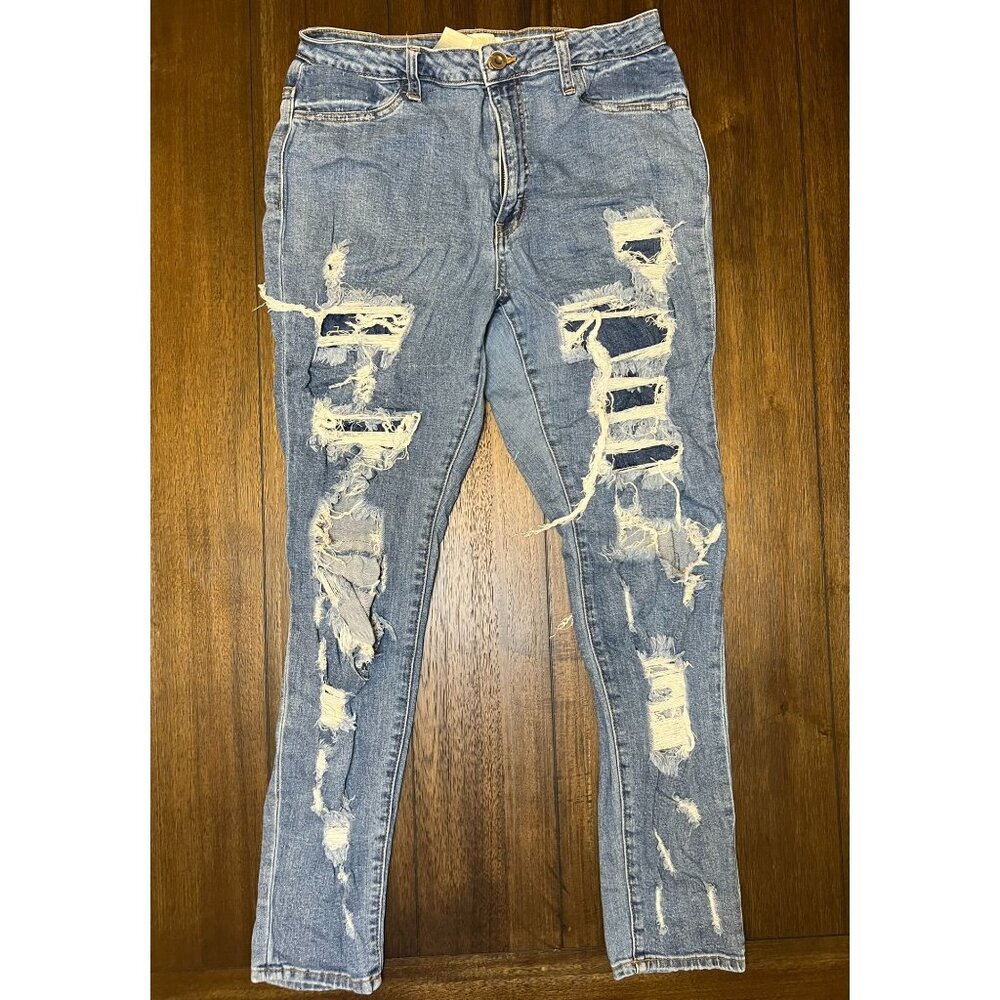 Distressed Blue Jeans for Women